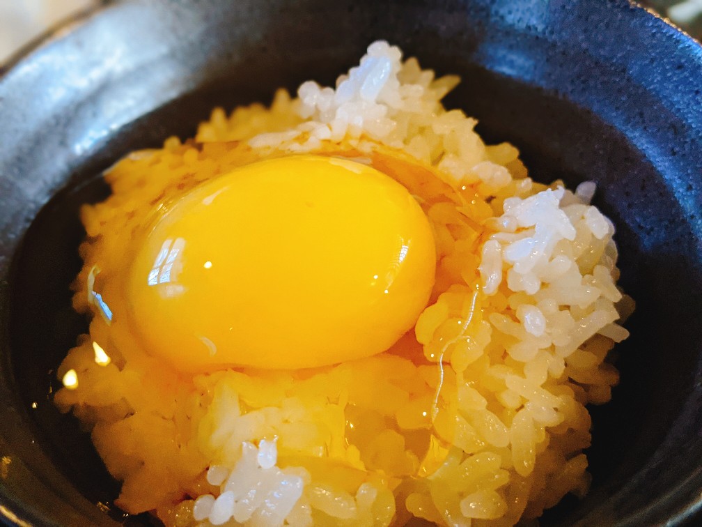 そばカフェ生田村の卵かけご飯